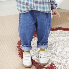 CHOCOMONG 兒童繭型牛仔長褲