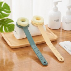 MONACO OLIVE 弧形貼合身體刷2件組, 黃色 + 卡其綠