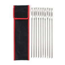 캠핑소풍 바비큐 꼬치 10p + 전용 파우치 세트, 혼합색상, 1세트