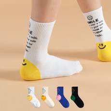 Sockpiens 女款 Smile Day 時尚襪 4雙
