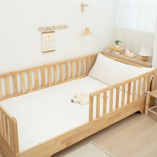 이몽 아기 침대 호환 듀라론 사계절 양면 패드, 화이트, 1개
