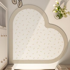 위더홈 러블리 하트 레더 카페트