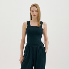 FRONT2LINE 女款Hazel棉質方領短版上衣