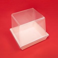 제이팩토리 높은 조각케이크 팡도르 포장용기, 핑크, 10개