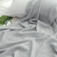 Maison Textile Awesome人造絲華夫格夏季被兼薄被, 灰色