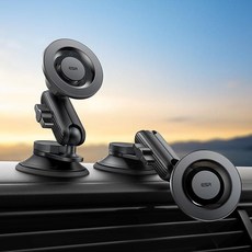 ESR 億色 Halolock MagSafe 迷你車用360度旋轉支架 儀錶板型, 碳黑色, 1個