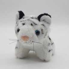 순잠 행운 가득한 호랑이 키링, 11cm, 백호랑이, 1개