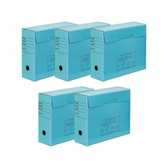 Munhwa Filing System 採購箱文件支持5p, 藍色