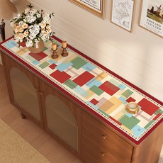 데이소이 세련 패치워크 다양한 다용도 매트, 05 레드 그리드, 1개