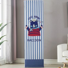 마켓A 스판 스탠드 사각 에어컨커버, 블루곰