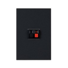 틸인스 스피커잭 1구 콘센트 다크블랙, 1개