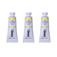 신한에쎈스 아크릴 컬러 물감 Tube A 시리즈 파스텔 옐로 3p, 1색, 50ml