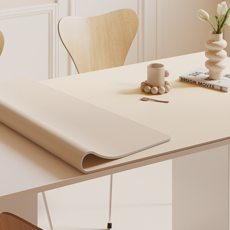 Someday 皮革防水桌布, 60 x 120 cm, 奶油白, 1個