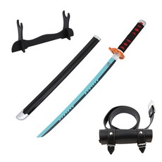 DAEHAN 魔刃cosplay劍單輪劍+腰帶套組, 卡馬炭治C