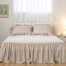 The Zari Bonita 褶邊裙固定帶床罩墊