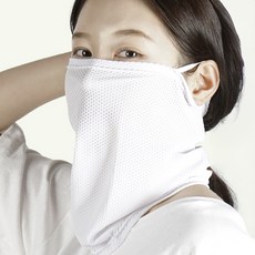 HIGH MOUNT JECO New Emboss 掛耳式多功能圍巾, 1個, 白色