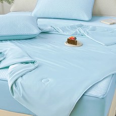 Magic Bed 冰絲涼感夏被, 藍色