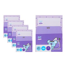 STUDIO EIGHT BT21造型信紙 第2彈 KOYA 5入, 混合顏色, 1套