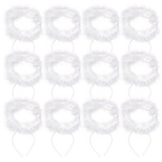 笨蛋天使光環髮箍, 白色, 12個