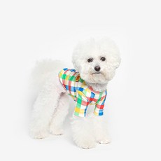 TUSTUS 狗狗格紋T恤, 混合色