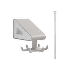 Yehome 多用途旋轉掛勾, 灰色, 1個