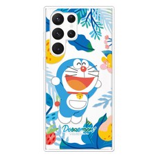 코쿼드 도라에몽 플라워 클리어 휴대폰 케이스