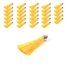 Home&Life 鍍金流蘇, 黃色, 30個