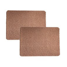 Avad 浴室防滑基本款線圈地墊 50 x 80 cm, 棕色, 2個