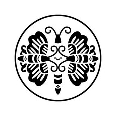 HTP 傳統紋樣磁磚 K0667 9127, 蝴蝶紋熨斗板, 1個