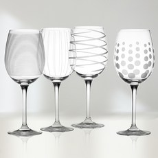 creativeTops 水晶玻璃白酒杯 紋飾, 1個, 450ml