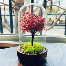 永生乾花金色LED M+遙控器+USB, 草莓粉