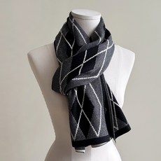 Vavisoo Adel 菱格紋圖案圍巾