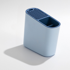 VOGLA 多合一廚房瀝水可分離清洗廚具刀架, 藍色, 1個