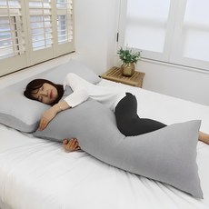 Comfy Life 韓國製造 軟綿綿方形身體抱枕 深灰色 110X45X20cm