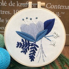 迷你刺繡DIY套組15cm, 1套, 2