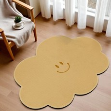 헬로젬 몽글몽글 스마일 규조토 발매트, 허니옐로우