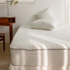 HELLOSLEEP Cool Fresh 涼感透氣網眼固定帶床墊, 涼感墊, 白色