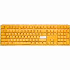 Ducky ONE 3 RGB 黃色PBT雙噴韓式紅軸有線鍵盤FULL, 黃色, DKON2108ST, 一般型