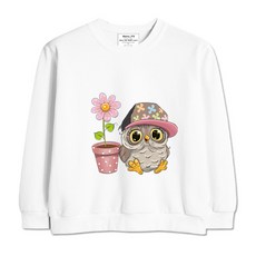 나노핏 주니어용 특양면 약기모 스냅백 올빼미 맨투맨