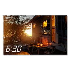 홈마인 LED 캔버스 프린팅 액자 시계 캠핑, 800-HM-CAMPING-26