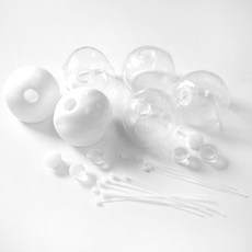 투영디자인 DIY 슬랑이 커버 만들기 세트, 투명, 흰색(커버), 2세트