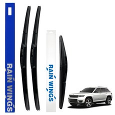 RAIN WINGS JEEP Grand Cherokee L 油電混合車款用雨刷 前+後套組, 參考內容