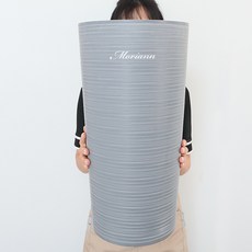 MORIANN 復古長款塑膠花盆 2752, 灰色, 1個