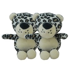 강아지 호피 삑삑이 장난감 14 x 7 cm, 혼합색상, 2개