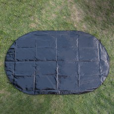 IDOOGEN 單觸式帳篷用圓形地布 大型D款 Giant Terra6相容, 黑色