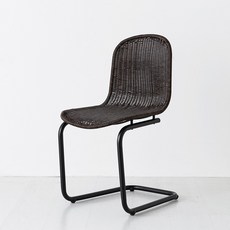 마켓비 알로타 의자 라탄 VS9258, 브라운, 2개