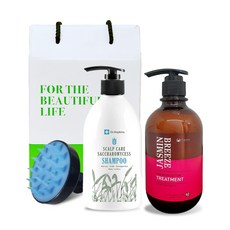 Dr. Hopkins 洗髮水 500ml + 海棠茉莉微風護理液 500ml + 頭皮泡沫髮刷禮品套組, 1套