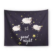 Good Night Sweet Dream 動物角色布藝海報掛毯, 02