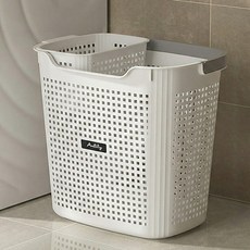 Anlily 粉彩沖孔洗衣分類內籃2件組, 灰色