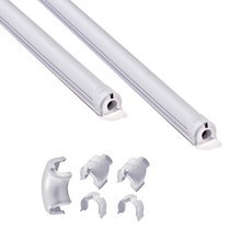 DECLU 電線裝飾 Plus 2米 設計款 電線保護管 完整套組 小尺寸, 1組, 淺灰色(管)+淺灰色(蓋)